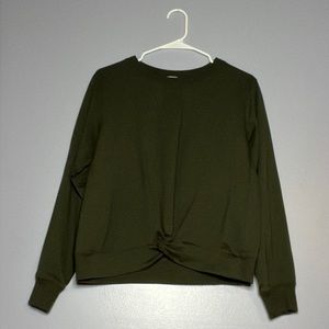 michael kors, long sleeve crop/crew neck